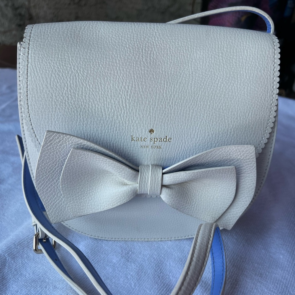 New white & purple Kate Spade